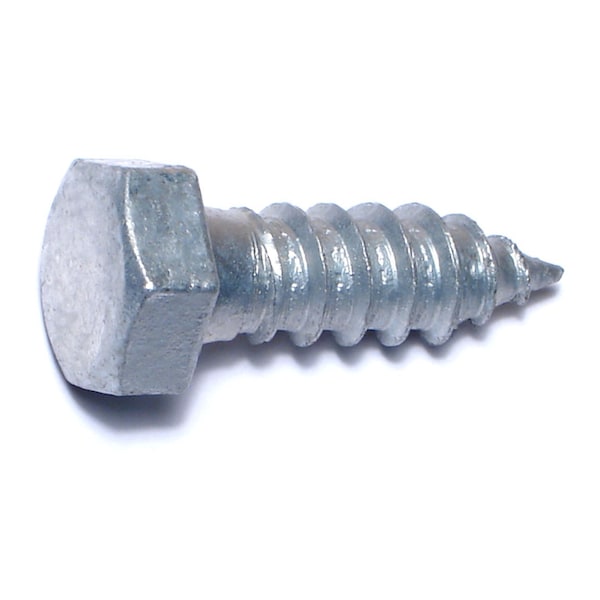 Midwest Fastener Lag Screw, 1/2 in, 1-1/2 in, Steel, Hot Dipped Galvanized Hex Hex Drive, 50 PK 05591 - main